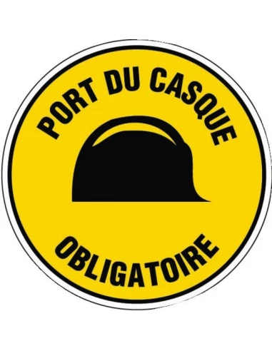 Disque d'avertissement ø 300mm rigide port du casque obligatoire