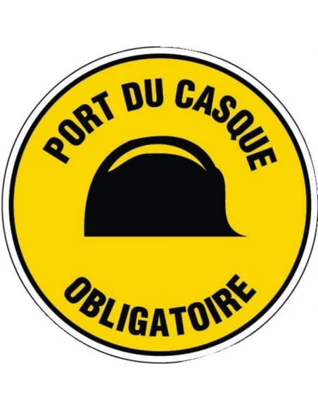 Disque d'avertissement ø 300mm rigide port du casque obligatoire