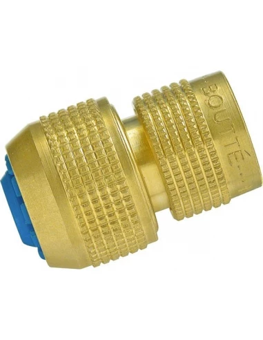 Raccord rapide 6 billes automatiques laiton bague bleue diamètre 19mm