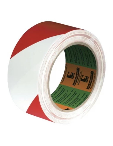 Ruban de signalisation marquage plast zebre rouge-blanc 33x50mm 2724