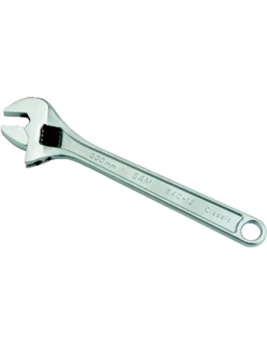 Cle a molette 8 finition chromee satinée