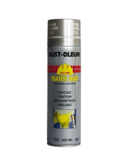 Finition metallique hard hat aluminium brillant aerosol 500ml