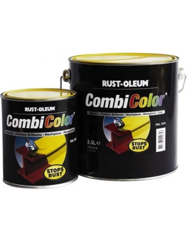 Peinture combicolor brillant aluminium ral 9006 pot 2.5 Litres