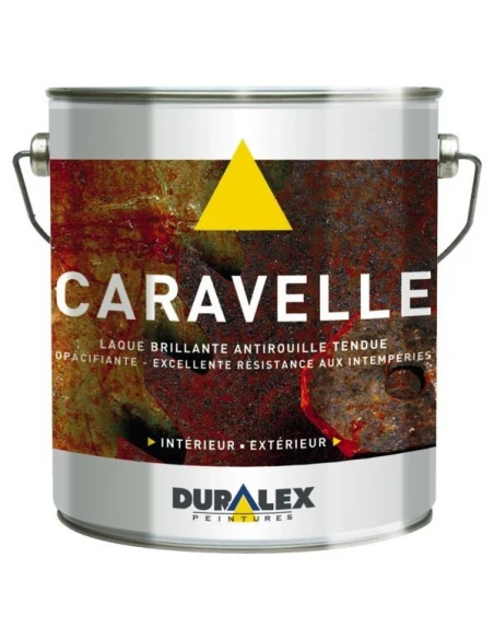 Peinture laque caravelle antirouille noire ral 9005 pot 3 l