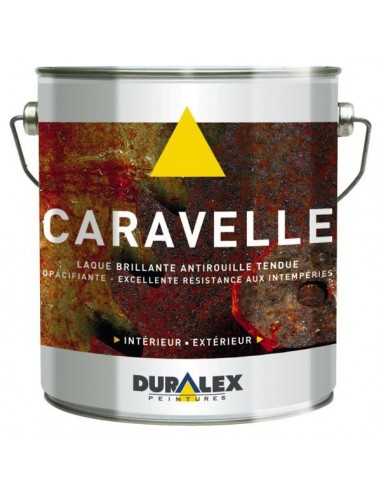 Peinture laque caravelle antirouille vert prairie - ral 6010 pot 3 l