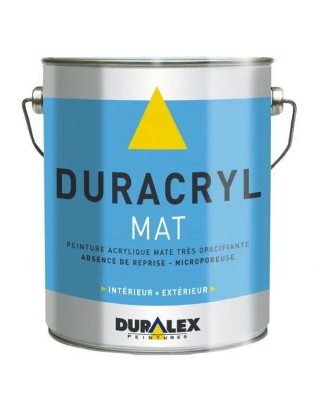 Peinture acrylique duracryl blanc mat 15l