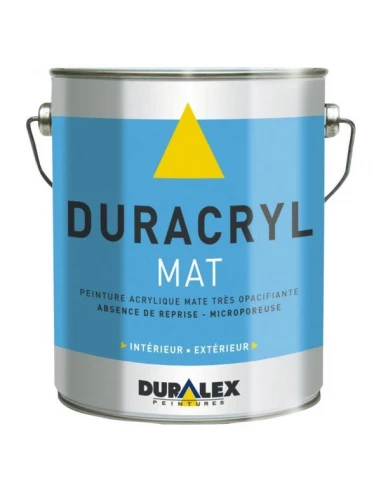 Peinture acrylique duracryl blanc mat 3l