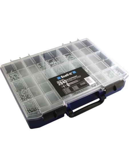 Coffret vis auto-perceuse tetecylindrique crucif 2840 vistcc az