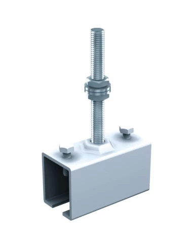 Ferrure de porte à déplacement droit pour porte de 150 kg manchon tige longue 5041ml