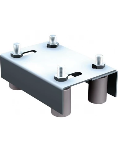 Guide extensible double pour portail de 40 à 60 mm 40 à 60