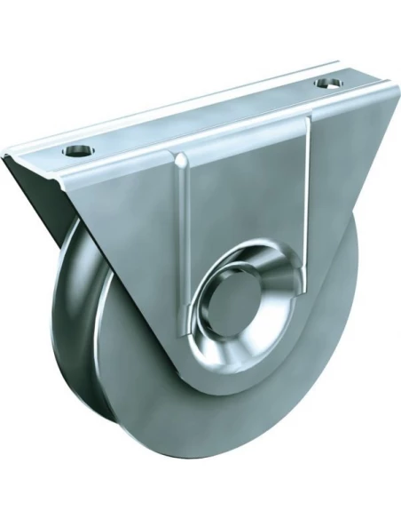 Monture a support ext diam 100 mm 200 kgs gorge ronde 16 mm