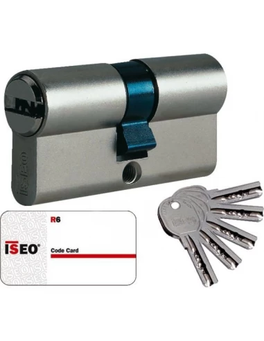 Cylindre isr6 - 5 cles reversibles 2 entrees + carte reappro30 x 50