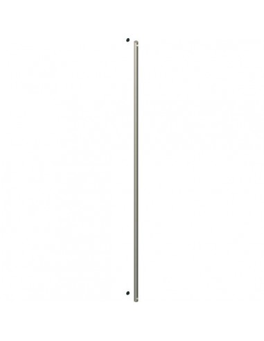 Tringle pour cremone pompier 11 7 x 11 7 mm- 2 x 1250 mm alugris