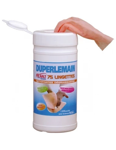 Lingette nettoyante main seau de 75 lingettes