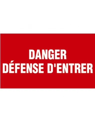 Panneau rigide 330 x 200 mm 404 danger travaux ga21