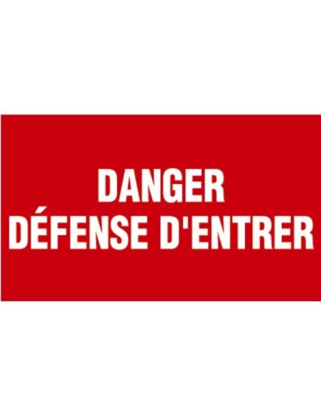 Panneau rigide 330 x 200 mm 404 danger travaux ga21