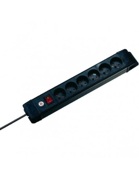 Prolongateur multiprise premium plus 8 prises noir avec interrupteur