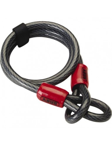 Cable antivol a deux boucles cobra 10 mm x 500 cm