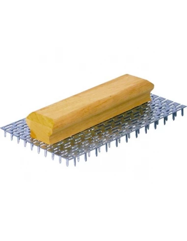 Gratton poignee bois ergonomique 240 pointes l 15 mm - 23 5x 14 5 cm