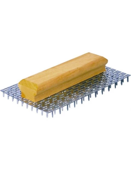 Gratton poignee bois ergonomique 240 pointes l 15 mm - 23 5x 14 5 cm