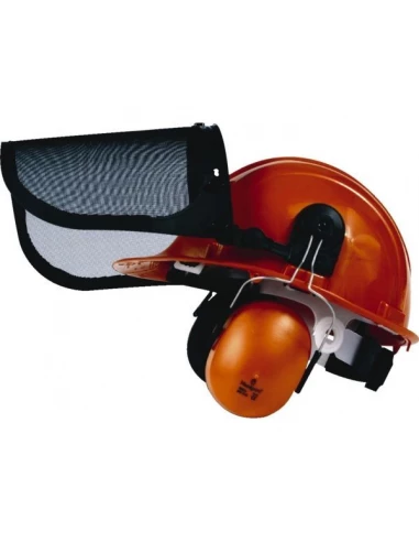Kit Casque forestier hg9020+ casque antibruit hg1670 + porte visiere et visière