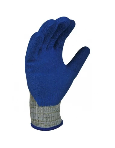 10 Gant support tricote fibre kevlar enduction latex bleu taille 8