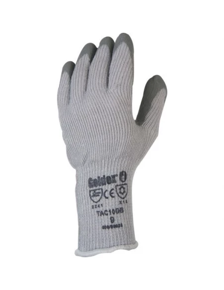 Gant latex bouclette tac10gb gris taille 9