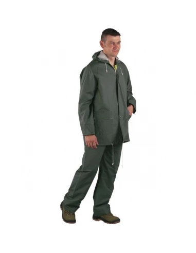 Ensemble de pluie pvc vert taille M - COVERGUARD
