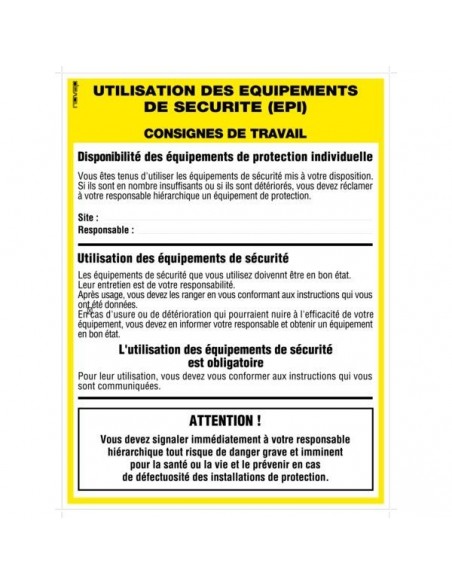 Affichage Consignes Légales NOVAP Signalisation Sécurité Incendie Évacuation - NOVAP