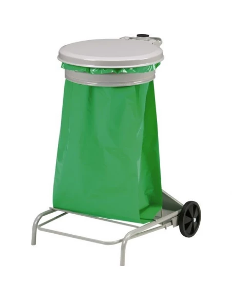 Poubelle mobile collectroule apedale pour sac 50l