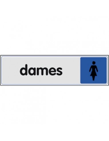 Plaque signalisation 170 x 40mm plexiglass couleur 425 wc handicapes