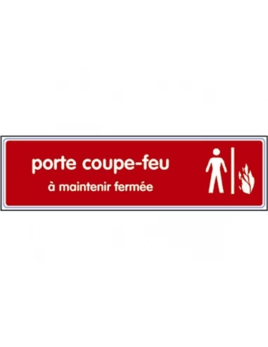 Plaque signalisation 170 x 40mm plexiglass couleur 425 espace ss surveillance