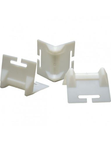 Coin de protection de sanglesouvertpvc blanc 25 à 75 mm - 126 x 113 m