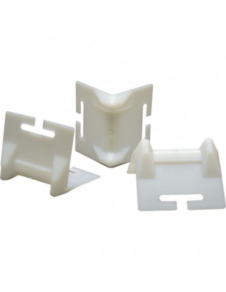 Coin de protection de sanglesouvertpvc blanc 25 à 75 mm - 126 x 113 m