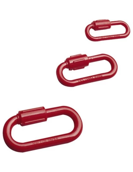 5 Maillon rapide polyamide d 8 rouge 223
