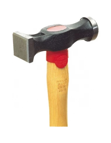 Marteau postillon 1 tete ronde 1 tete carree en 30 manche bois