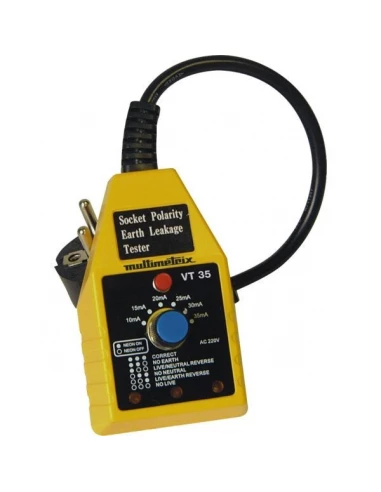 Testeur de prise et differentiel vt35 10ma et 30ma multimetrix