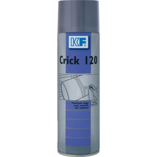 Crick 120 penetrant rouge pourcontrole soudure - aerosol 500 ml