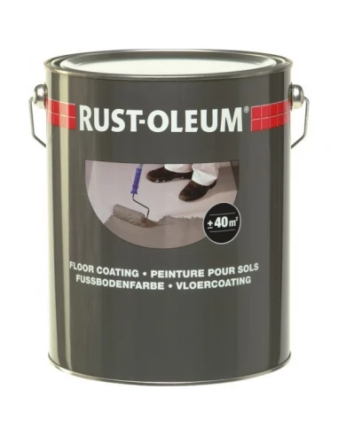 Peinture de sol 7100 gris acier ral 7001 bidon 2.5 litres - RUST-OLEUM