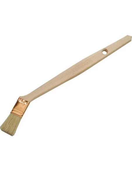 6 Pinceau radiateur manche coudesoies pures manche bois 40 mm