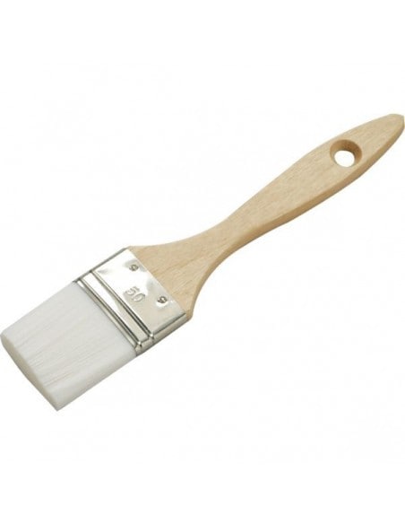 12 1 Pinceau Queue De Morue Bat A Decrasser Fibre Nylon Manche Bois 30 Mm - OUTIFRANCE