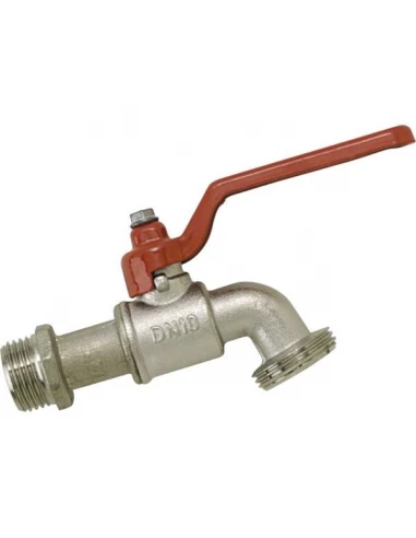 Robinet de jardin vanne 1-4 tour 20x27 ø nez 20x27