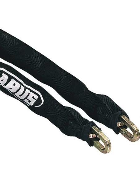 Chaine antivol carree cementee10 mm x 110 cm noir