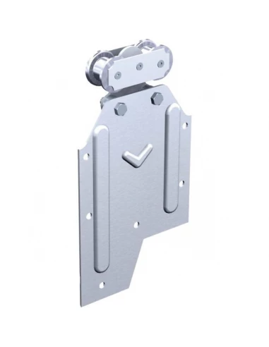 2 Monture sur chant vis m16 galets acier monture