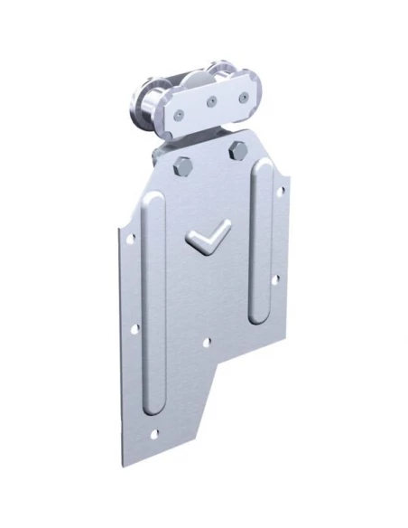 2 Monture sur chant vis m16 galets acier monture