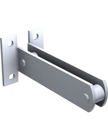 Ferrure de porte à déplacement droit pour porte de 300 kg patte à visser réglage 6261