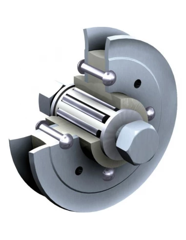 Accessoire pour portail galet flasque acier 1002