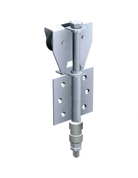 Ferrure pour porte à déplacement latéral pour panneaux de 50 kg vg charniere 85 x 85 sur plat broche ø 12 mm