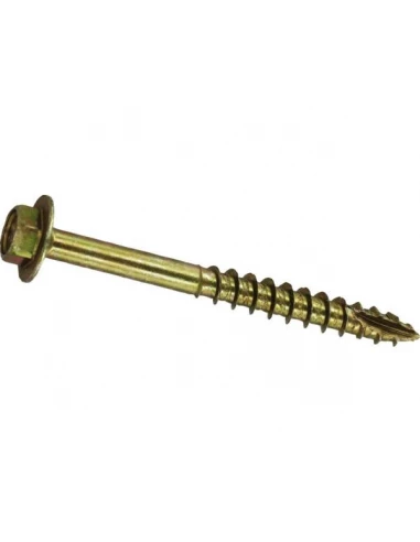 Tirefond rocket acier bichromate tete hexagonale 10x160- 40 pièces - VYNEX