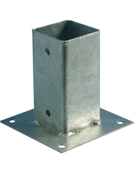 Pied de poteau jardin a boulonner 70x70mm haut 150mm - x10
